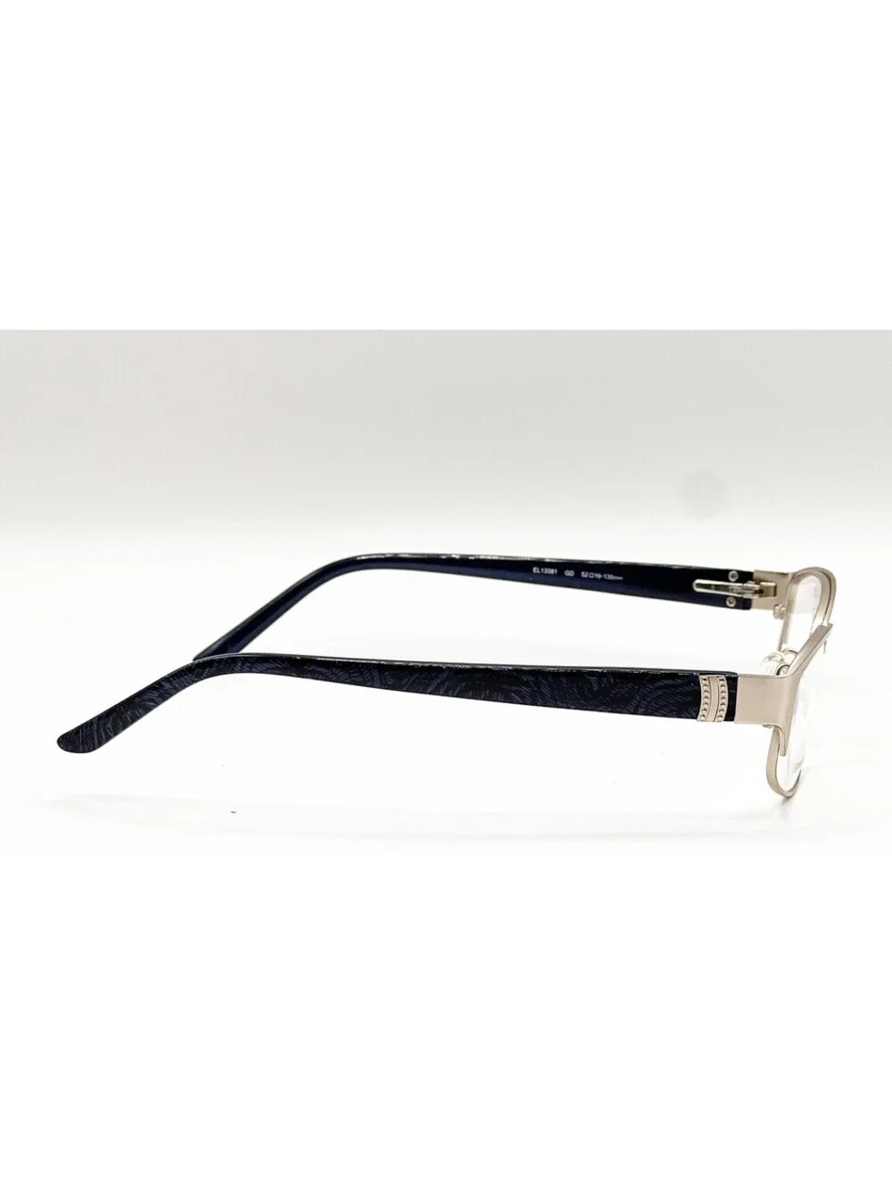 Elle EL13381 GD Gold Rectangle Authentic Eyeglass Frames 52-16-135